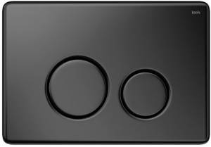 Кнопка смыва IDDIS Unisteel UNS01MBi77 нержавеющая сталь, черная