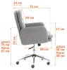 Кресло компьютерное Tetchair Dover 24939 олива, букле фото 13
