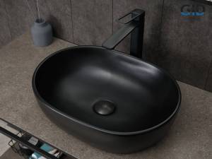 Раковина Gid Lago Bm9026b 53370 черная матовая, 48x35x13.5