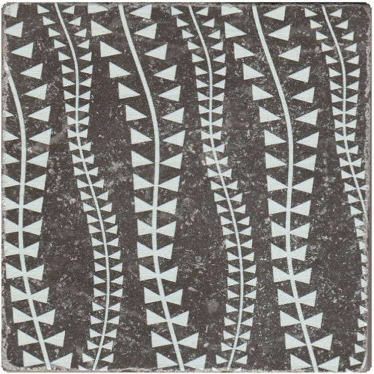 Керамогранит Плитка Антика Marble Black Motif №4 10x10