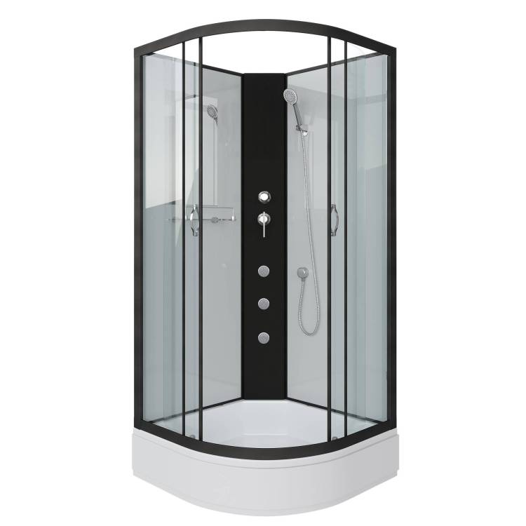 Душевая кабина Niagara Classic NG-6701-14BKG (900x900x2000) со средним поддоном (26см)