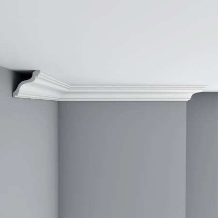 Плинтус потолочный гладкий DECOMASTER 96514 240x7x7