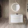 Тумба для комплекта Kerama Marazzi Riva 100 белая матовая, левая фото 4