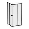 Душевой уголок Am.Pm Sense W76G-403-9090-BT профиль черный матовый, стекло прозрачное, 90x90