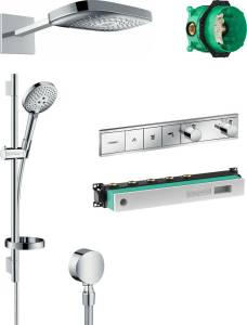 Душевой комплект Hansgrohe Raindance Select E 300 (3 jet) 26468000 + 26630000 + 27506000 + 15381000