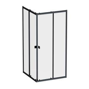 Душевой уголок Am.Pm Sense W76G-403-9090-BT профиль черный матовый, стекло прозрачное, 90x90