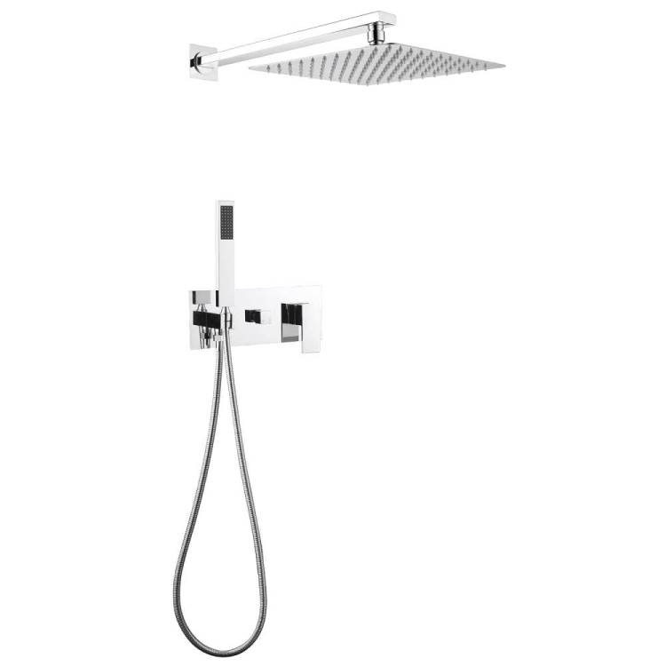 Душевая система Abber Daheim AF8218 хром, встраиваемая