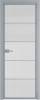 Межкомнатная дверь Profil Doors 5 AX цвет профиля Серебро, стекло безопасное 6 мм мору осветленное 600x2000
