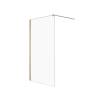 Душевое ограждение NEW TRENDY VELIO GOLD SATIN 120x200 D-0192B (золото крашеное)