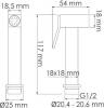 Гигиенический душ Wasserkraft A15156 шланг 100 см фото 10