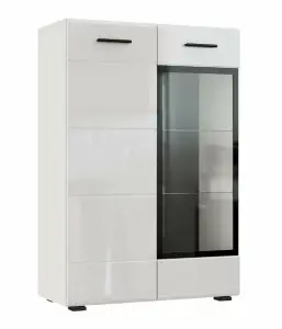 Комод НК-Мебель Gloss КМВ-80 Белый/Белый глянец 71373136
