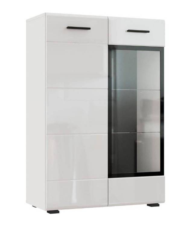 Комод НК-Мебель Gloss КМВ-80 Белый/Белый глянец 71373136