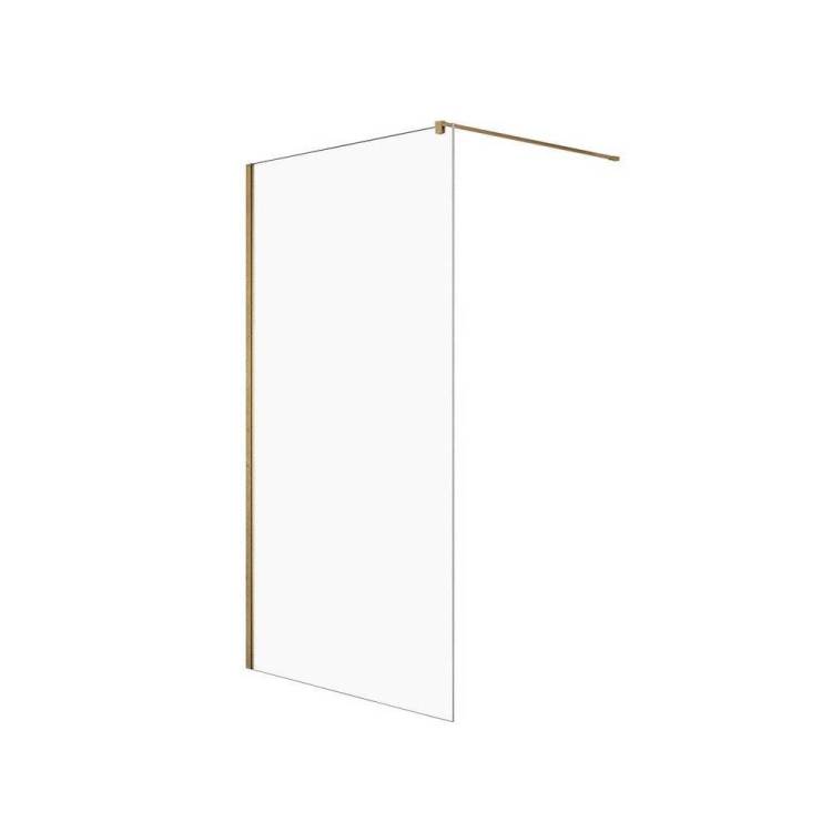 Душевое ограждение NEW TRENDY VELIO GOLD SATIN 120x200 D-0192B (золото крашеное)