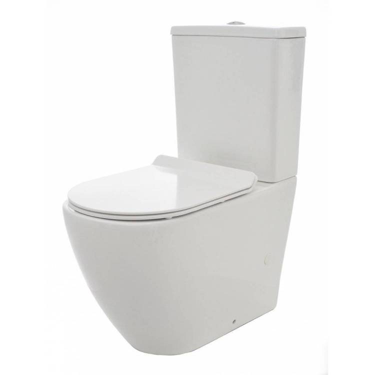 Унитаз напольный AQUAme AQM1002 Rimless с крышкой-сиденьем микролифт