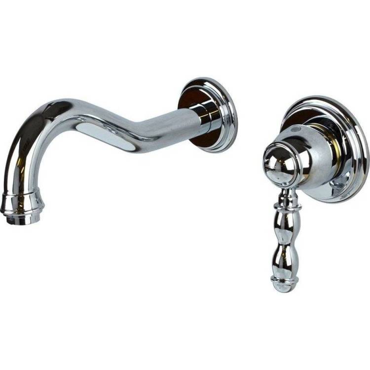 Смеситель для раковины Bronze de Luxe Tiffany 1920CR с внутренней частью, хром