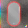 Зеркало Cezares Ellisse CZR-SPC-ELS-500-950-RGB-TCH с контурной RGB подсветкой и сенсорным выключателем, 12V, 50x95 фото 2