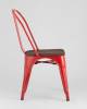 Набор из 6 стульев Stool Group Tolix YD-H440B-W LG-03 X6 красный глянцевый, темное дерево фото 5