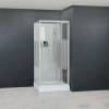 Душевая кабина RGW Andaman 411320788-913 профиль сатин браш, стекло прозрачное, 80x80x200 фото 2