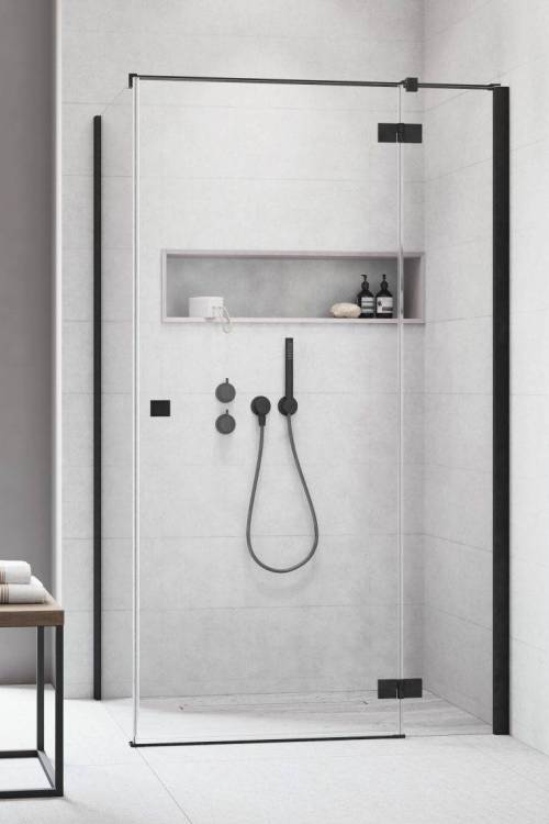 Душевая дверь Radaway Essenza New Black KDJ Door Left 385040-54-01L Черный, Прозрачное 100x200