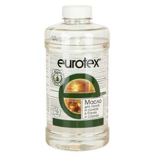Масло для полков EUROTEX Сауна бесцветный 0.8 л