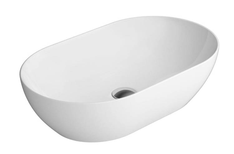 Раковина GSI Pura 883411 белый глянцевый, 60x37