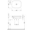Раковина Serel Hera HR33DXS110H встраиваемая, прямоугольная 46x60 см фото 2