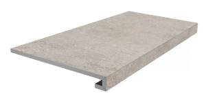 Ступень Kerama Marazzi Портленд KM8080G0031RGCF фронтальная клееная серый светлый матовый обрезной 33x80