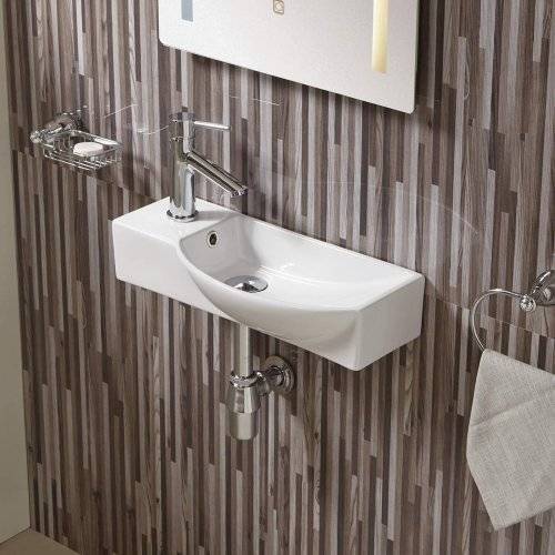 Раковина Weltwasser WW Aisbach 10000008690 7945 GL-WT левая, 45 см