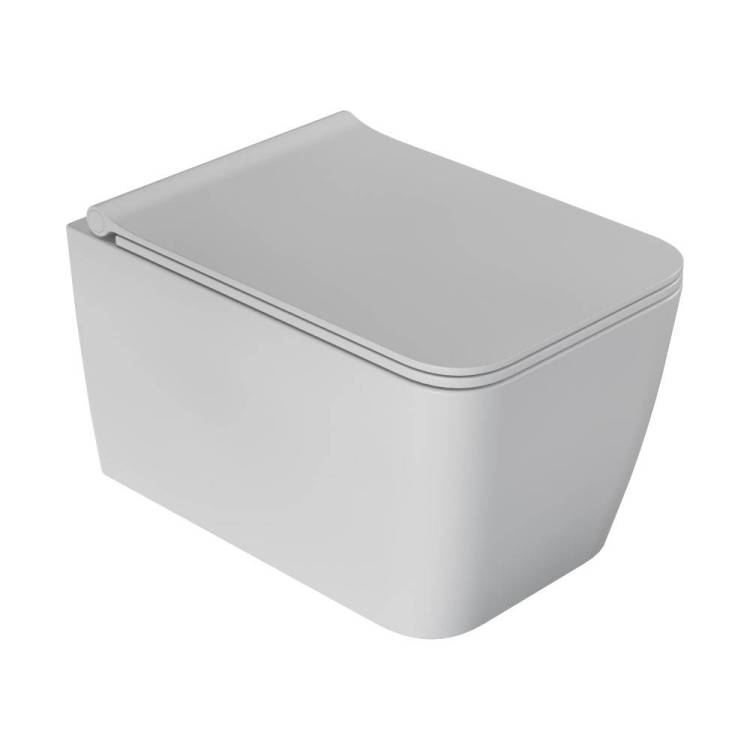 Унитаз подвесной Boheme Zen 967-SET-MW с крышкой-сиденьем, белый матовый