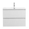 Тумба с раковиной BelBagno UNO-MINI 90 подвесная, Bianco Opaco