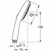 Ручной душ Grohe Cube 110 27571003 фото 5
