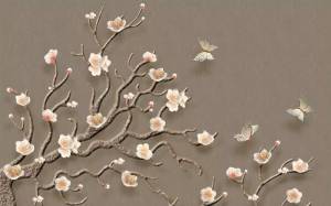 3D Фотообои Artegrafico «Распустившаяся сакура» FANT-027 канвас