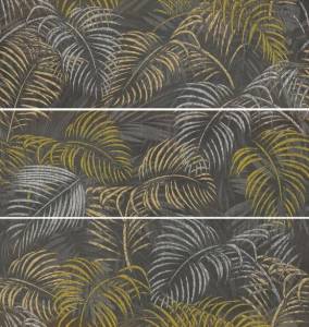 Панно Ape Ceramica Meteoris MPL-003039 Set (3) Aurelia Graphite 35x100