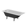 Чугунная ванна Creto Strong 25-1180 белая, 180x80, с ножками фото 3