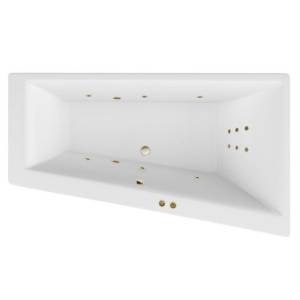 Акриловая ванна Excellent Sfera 170x100 (правая) "LINE" (бронза)