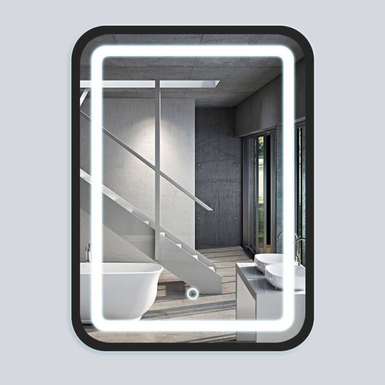 Зеркало Vincea VLM-2D600B 80x60 c сенсорным выключателем и диммером