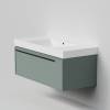 Тумба с раковиной La Fenice Elba Grigio NFNC-01-ELB-G-100-3-100 серо-зеленая матовая, 100 см