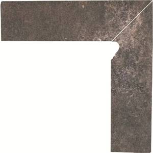 Плинтус Paradyz Viano Antracite Cokol Ciety Prawy 2-x элем 30x8.1