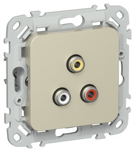 Розетка RCA IEK Flite FI-R10-K37 шампань