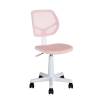 Кресло компьютерное Stool Group Лоло 5256W mesh pink розовый, пластик белый