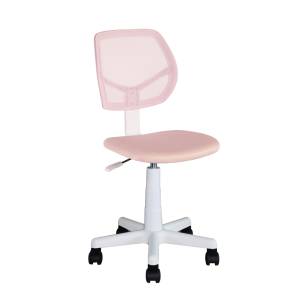 Кресло компьютерное Stool Group Лоло 5256W mesh pink розовый, пластик белый