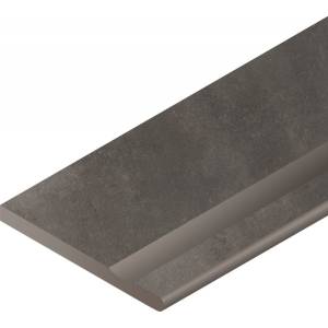 Бордюр Italon Миллениум X2 620090000753 Бортик Блэк С Выемкой Закругленный Правый 30x60