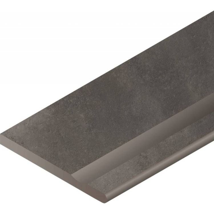 Бордюр Italon Миллениум X2 620090000753 Бортик Блэк С Выемкой Закругленный Правый 30x60