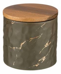 Банка для пищевых продуктов Lefard 412-109 Золотой Мрамор (11.5x11 см)