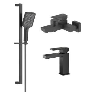 Душевой комплект Aquatek Либра AQ1630MB черный матовый