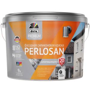Краска фасадная силиконовая Dufa Premium Perlosan база 1 9 л