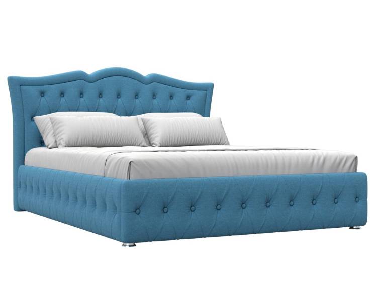 Интерьерная кровать Лига Диванов Герда 123593 голубой 160x200