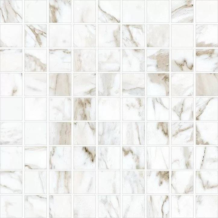 Мозаика Kerranova Marble Trend K-1001/LR/m01 Calacatta 30x30