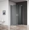 Душевой уголок Cezares Slider R 2 90/100 Grigio Cr профиль хром, стекло серое фото 2