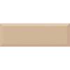 Керамическая плитка Absolut Keramika Monocolor Biselado Brillo Beige 10x30